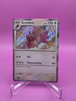 Greedent - 206/091 - Baby Shiny Rare - SV: Paldean Fates - Pokemon TCG - Image 1