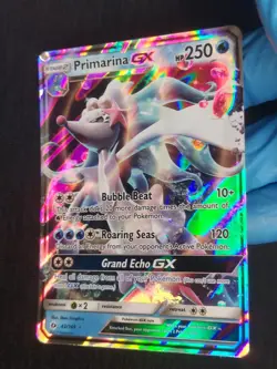 Pokemon Primarina GX 42/149 SM Base Set Ultra Rare Holo GX 250HP Water 💎 - Image 2