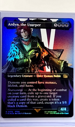 2025 MTG Magic the Gathering FIN Final Fantasy Borderless Foil Ardyn the Usurper - Image 1