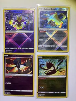 Pokemon Radiant Holo Lot of 4 Gardevoir, Jirachi, Alakazam, Eternatus All NM - Image 1