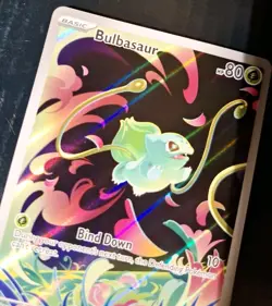 Pokemon Bulbasaur 133/132 SIR Holo ME01 Mega Evo NM Pack Fresh TCG - Image 4