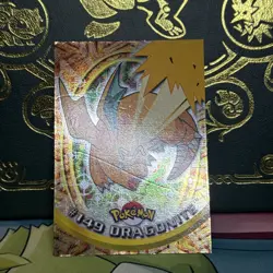 2000 Topps Pokemon TV Animation Edition Series 3 Holo Foil #149 Dragonite MP - Image 3