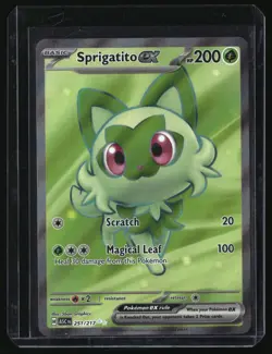 SPRIGATITO EX 251/217 ULTRA RARE ASCENDED HEROES POKEMON HOLO NEAR MINT - Image 1