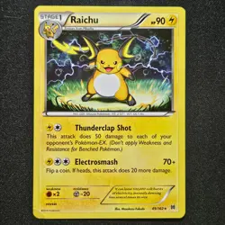 Pokemon RAICHU 49/162 BREAKTHROUGH - Image 1