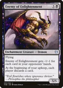 Enemy of Enlightenment 4x FOIL THB MTG Theros Beyond Death Uncommon MINT black - Image 1