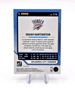 2024-25 Panini Donruss Optic - Isaiah Hartenstein #114 Silver Holo OKC Thunder - Image 2