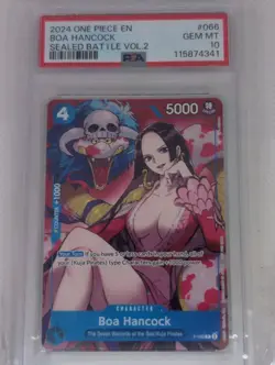 Boa Hancock Sealed Battle 2024 Vol 2 P-066 PSA 10 One Piece English - Image 1