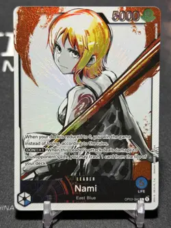 NAMI - One Piece TCG OP03-040 - AAL Alt Art Leader - Pillars of Strength - Image 1