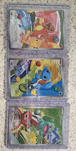 Pokemon TCG First Partner Illustration Collection Series 1 Kanto GEN 1 Set NM - Image 1