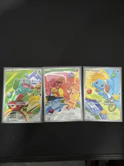 Pokemon TCG First Partner Illustration Collection Series 1 Kanto GEN 1 Set - Image 1