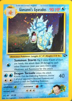 Giovanni's Gyarados - 5/132 - Holo Rare - Gym Challenge - Pokemon TCG - NM - Image 1