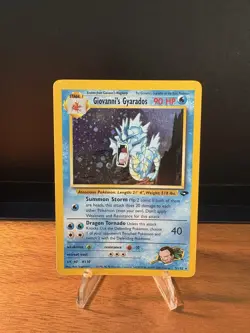 Pokemon TCG - Giovanni's Gyarados Gym Challenge HOLO 5/132 LP (+) Condition - Image 2