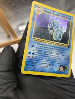 Pokemon TCG Giovanni's Gyarados 5/132 Gym Challenge Holo Rare with Swirl LP - Image 5
