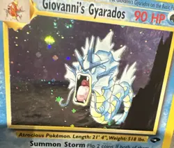 Giovanni's Gyarados 5/132 Gym Challenge Holo Rare Pokemon TCG Wotc - Image 2