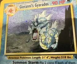 Giovanni's Gyarados 5/132 Gym Challenge Holo Rare Pokemon TCG Wotc - Image 5