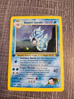 Giovanni's Gyarados 5/132 Gym Challenge Set 1st Edition Holo Rare Pokemon TCG NM - Image 1