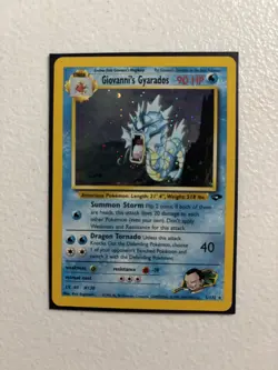 Pokemon TCG Giovanni's Gyarados Gym Challenge Holo Card 5/132 - Image 1