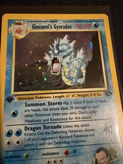 Pokemon TCG Giovanni's Gyarados Gym Challenge Holo Card 5/132 1st Edition - Image 1