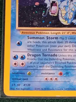 Giovanni's Gyarados 5/132 Gym Challenge Holo Rare Unlimited Wizards Pokemon TCG - Image 3