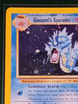 Giovanni's Gyarados 5/132 Gym Challenge Holo Rare Unlimited Wizards Pokemon TCG - Image 4