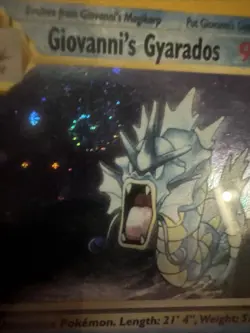Pokemon TCG Giovanni's Gyarados Holo Swirl 5/132 Gym Challenge PSA 6 NM-MT - Image 2