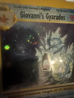Pokemon TCG Giovanni's Gyarados Holo Swirl 5/132 Gym Challenge PSA 6 NM-MT - Image 3