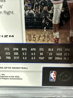 2021 Contenders Optic Season Ticket Green Pulsar /25 Steph CURRY PSA 9 WARRIORS - Image 3