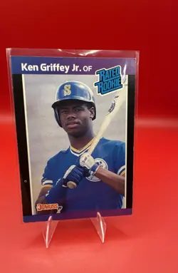 1989 Donruss - Rated Rookie Ken Griffey Jr #33 *Denotes* on Back (RC) - Image 1