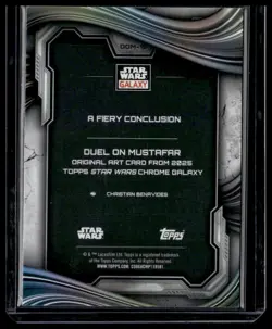 A FIERY CONCLUSION 2025 Topps Star Wars Galaxy Duel on Mustafar #DOM-15 - Image 2