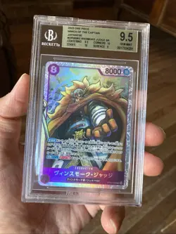 Vinsmoke Judge OP06-062 SR One Piece Card Game - Wings of Captain Graded 9.5 BGS - Image 1