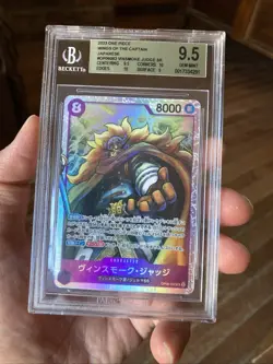 Vinsmoke Judge OP06-062 SR One Piece Card Game - Wings of Captain Graded 9.5 BGS - Image 2