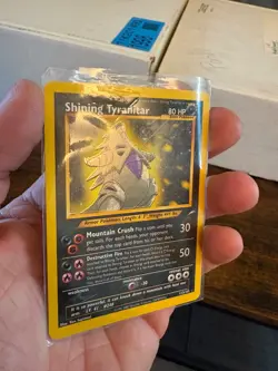 Shining Tyranitar 113/105 Neo Destiny Holo Pokemon TCG Secret Rare Vintage Card - Image 3