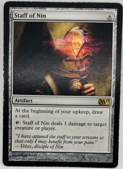 MTG Staff of Nin Magic 2013 (M13) Regular - Image 1