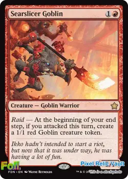 MTG - FDN - 93 - Foil - NM - Searslicer Goblin - Magic - Image 1