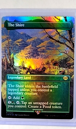 2023 Magic The Gathering LOTR Lord of the Rings Borderless Foil 345 The Shire LP - Image 1