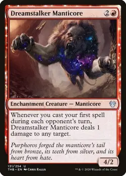 Dreamstalker Manticore 4x FOIL THB MTG Theros Beyond Death Uncommon MINT red - Image 1