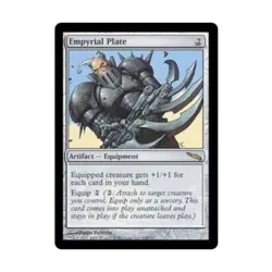 WOTC MtG Mirrodin Empyrial Plate (R) (Foil) NM - Image 1