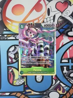 Perona OP14-033 SR The Azure Sea's Seven One Piece TCG English NM - Image 1