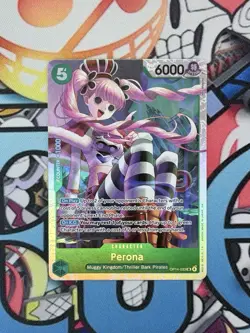 Perona OP14-033 SR The Azure Sea's Seven One Piece TCG English NM - Image 3