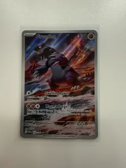 Groudon SV04 Paradox Rift Holo Rare Pokemon Card 199/182 130 English 2023 - Image 1