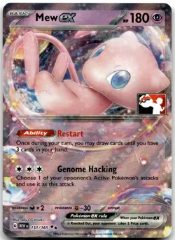 Mew ex 151/165 Play Prize Pack Promo Pokemon Card NM - Image 1