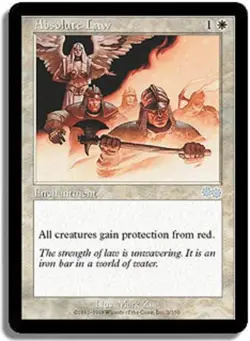 Absolute Law x4 Urza's Saga MtG NM - Image 1