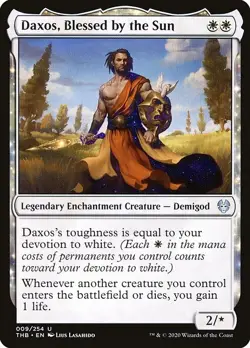 Daxos, Blessed by the Sun 2x FOIL THB MTG Theros Beyond Death Uncommon MINT wht - Image 1