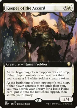 Foil - Keeper of the Accord (Extended Art) - 621 / NM / English MTG - Image 1