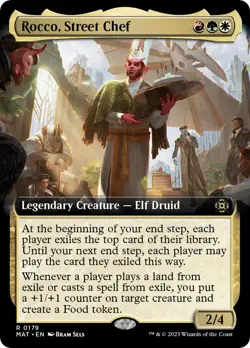 Foil - Rocco, Street Chef (Extended Art) - 179 / NM / English MTG - Image 1