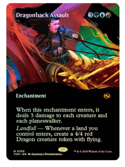 Dragonback Assault - Foil - Borderless Tarkir: Dragonstorm MTG - Image 1