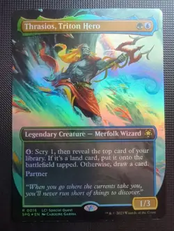 Thrasios, Triton Hero (Borderless) Special Guests Foil - Image 1