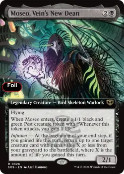 Foil Moseo, Vein's New Dean (Extended Art) - 326 - NM - Secrets of Strixhaven - Image 1