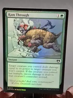 Ram Through Commander Masters MTG Foil Near Mint - Image 1
