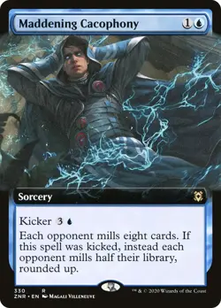 Maddening Cacophony (Extended Art) #330 (NM) Zendikar Rising (ZNR) MTG - Image 1
